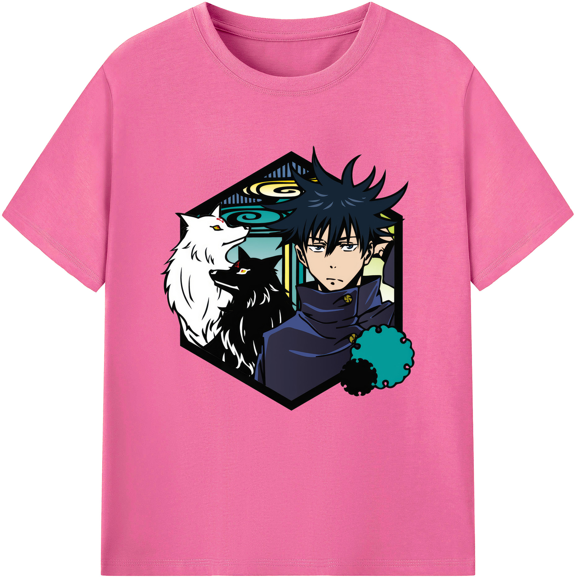（画像用） 呪術廻戦 Jujutsu Kaisen レディースカジュアルプリントTシャツ（綿100％）